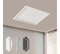 Trampilla Pladur Panel De Acceso Metálico Al Techo, Tapa De Trampilla De Inspección, Puerta De Inspección Rectangular De Aluminio Instalación Empotrada, Oculta Cables/Tubos(White,30 * 30cm)