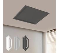 Trampilla Pladur Panel De Acceso Metálico Al Techo, Tapa De Trampilla De Inspección, Puerta De Inspección Rectangular De Aluminio Instalación Empotrada, Oculta Cables/Tubos(Noir,30 * 30cm)