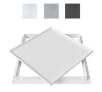 Trampilla Pladur Panel De Acceso Metálico Al Techo, Trampilla Pladur Tapa De Registro Para Ducha De Baño, Aluminio, Incluye Tornillos De Montaje, Puerta De Servicio Oculta(White,30 * 30cm)
