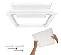 Trampilla Pladur Panel De Acceso Metálico Blanco para Techos, Tapa De Trampilla De Inspección Rectangular De Aluminio, Tapa De Puerta De Inspección para Pladur(18x22in/45.7x55.9cm)