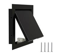 Trampilla Pladur Panel de Acceso para Fontaneria Electrica, Panel De Acceso De Pared Metálico con Apertura A Presión, Puerta De Acceso Pequeña Con Cierre Magnético, para Pared o Techo(Noir,35x50cm)