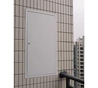 Trampilla Pladur Panel de Acceso para Fontanería Grande Exterior Impermeable - Puerta Ático Inspección Aluminio con Panal y Bisagras Cerradura Llave(28x46in/71x117cm)
