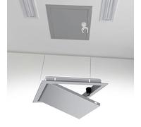 Trampilla Pladur Panel de Acceso Para Techo con Apertura Por Clic, Pequeño Panel de Acceso para Trampilla de Revisión de Fontanería, Tapa de Acceso a Servicios con Marco de Aluminio(Gray,20x20cm(7.9x7