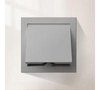 Trampilla Pladur Panel de Acceso, Puerta de Acceso Extraíble con Marco y Panel Metálicos, Interruptor pulsador, Montaje con taladro, Panel De Acceso Empotrado Multifuncional(Grey,40x40cm)