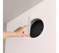 Trampilla Pladur Panel de Acceso Redondo de 12 15 20 25 30 35 40 y 45 cm, Panel de Revisión de Acceso a Techo y Pared, Tapa de Inspección Circular con Cierre Táctil(120mm(5in))