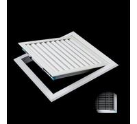 Trampilla Pladur Panel de Acceso Ventilado con Cubierta de Malla, Trampilla de Desván con Tapa Abatible, Trampilla de Inspección Ignífuga, Puerta de Acceso Al Espacio de Acceso(100x25cm/39x10in)