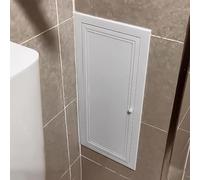 Trampilla Pladur Panel de Inspección del Baño, Trampilla de Revisión de Servicio, Puerta de Acceso Al Espacio de Acceso, Tapa Impermeable para Orificios de Reparación, con Manija(20x30.5cm/7.8x12in)