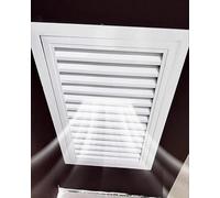 Trampilla Pladur Panel de Ventilación de Acceso a Pared/techo, Tapa de Rejilla de La Trampilla de Inspección con Persiana, Puerta de Revisión de Servicio con Malla Antipolvo(30x55cm/11.8x21.7in)