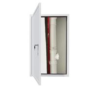 Trampilla Pladur Panel Panel de acceso con cerradura y puerta de inspección (600 x 500, 400 x 500, 400 x 500, 300 x 300 mm), puerta de acceso de metal personalizada para paneles de yeso(White,40x75cm)