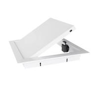 Trampilla Pladur Panel Panel de acceso de aluminio a presión para paneles de yeso, resistente al fuego, puerta de inspección empotrada con cerradura magnética y tornillo, trampilla de acceso(White,40x