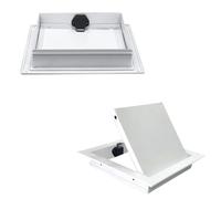 Trampilla Pladur Para Paneles De Yeso 30 × 30, 40 × 40, 50 × 60 Cm. Cuadro Electrico Tapa Registro Electrico De Paneles De Yeso, Techos, Cableado Y Tuberías. Se Abre Empujando(White,40x40cm)