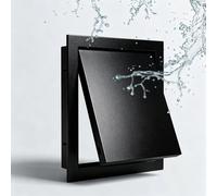 Trampilla Pladur para Paneles de Yeso，Puerta de Acceso a La Pared del Atico Metal，Panel de Acceso Empotrado para Techo y Pared，Tapa de Orificio de Pared para Cableado/cables/HVAC(Black,200x250 mm)