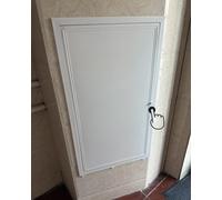 Trampilla Pladur Puerta con Panel de Acceso de Aluminio, Chapa Metálica, Trampilla de Inspección de Pared Blanca con Apertura Giratoria, Cubierta de Tablero Engrosado para Ático de Sótano de Cocina(18
