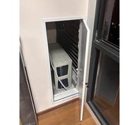 Trampilla Pladur Puerta d Acceso con Cerradura para Paneles de Yeso/ático, Panel de Acceso Insonorizado de Aluminio, Puerta de Inspección Grande para Ático con Aire Acondicionado(White,16x34in(40.6x86