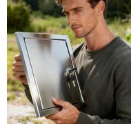 Trampilla Pladur Puerta de Acceso Al Ático con Mecanismo de Cierre, Pestillo Táctil, Tapa Oculta para Orificio de Cableado en la Pared, Puerta de Revisión(WXH 600x900mm/24x36in)