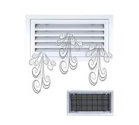 Trampilla Pladur Puerta de Acceso al Desván con Filtro, Panel de Inspección con Lamas de Aleación de Aluminio y Tornillos, Fontanería, Electricidad, Baño, Pared, Techo, Trampilla(85x105cm/34"x42")