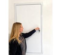 Trampilla Pladur Puerta de Acceso Aleación Aluminio para ático, Trampilla Inspección con cerradura y oculta para pared techo suelo sótano, 30 40 50 60 70 80 90 cm(30x38in/76x97cm)