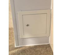 Trampilla Pladur Puerta de Acceso con Cerradura para Pared Techo Suelo, Placa Cubierta Solapa Apertura Aluminio, Panel Revisión Empotrado para Caja Contadores(14x14in (35x35cm))