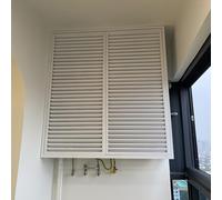 Trampilla Pladur Puerta De Acceso Con Persianas Exterior, Panel De Acceso De Plomería Personalizado, Montaje Empotrado Con Cerradura A Presión, Panel De Puerta De Eje De Servicio De Aluminio(65x85cm/2