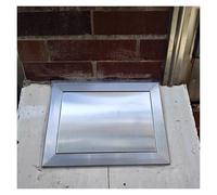 Trampilla Pladur Puerta De Acceso For Garaje De Acero Inoxidable, Trampilla De Inspección For Áticos De Alta Resistencia For Exteriores, Tapa Impermeable(4x4in(10x10cm))