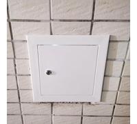 Trampilla Pladur Puerta De Acceso For Inspección De Techo Con Marco De Aluminio, Puerto Metálico Impermeable Empotrado Pintable Apto Para Paredes Y Techos(20x25cm(8x10in))