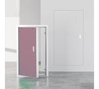 Trampilla Pladur Puerta De Acceso Metal Con Panel Yeso,Registro Empotrable,marco Aluminio Rígido,Con Mango E Interruptor Magnético,para Instalaciones Y Mantenimiento