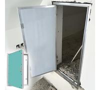 Trampilla Pladur Puerta de Acceso Oculta Puerta Metálica de Pozo de Servicio, Puerta de Inspección de Fácil Acceso Puerta de Escotilla de Ático, Tapa del Cuadro Eléctrico con Cerradura(28x39in(700x100