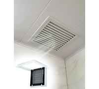 Trampilla Pladur Puerta de Inspección Ventilada de Aluminio con Filtro y Mini-Pestillo, Trampilla Empotrada para Baño de Apertura por Empuje(White,60x65cm/24"x26")