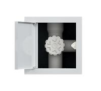 Trampilla Pladur Puerta De Panel De Acceso De Plomería, Placa De Cubierta De Techo Con Pestillo Táctil, Diseño Cuadrado, Trampilla Pladur Panel De Acceso Metálico Al Techo(White,30x35cm)