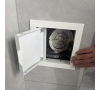 Trampilla Pladur Puerta de Panel de Acceso de Plomería, Puerta de Caja de Medidor de Pared con Apertura Por Clic, Trampilla de Inspección de Servicio Residencial, Tapa de Orificio de Revisión(350x200m