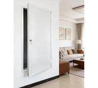 Trampilla Pladur Puerta Grande de Acceso al Ático con Cerradura y Llave, Placa Cubierta Decorativa para Apertura Llaves Paso en el Garaje, Lavadero o Pared Yeso(22x28in/55x70cm)