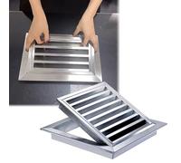 Trampilla Pladur Rejilla de Ventilación de Retorno de Acero Inoxidable de 20 30 40 50 60 cm, Panel de Acceso para Instalaciones de Fontanería en Pared y Techo, Puerta de Servicio(450x600mm(18x24in))