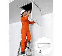 Trampilla Pladur Tapa de Orificio Acceso con Bisagra y Bloqueo, Panel Inspección para Contadores, Válvulas Fontanería Paredes Techos(16x20in (40x50cm))