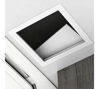Trampilla Pladur Tapa De Registro 150 200 300 400 500mm, Trampilla De Inspección Empotrada, Tornillos Incluidos, Panel De Acceso Oculto Para Techo Trampilla Pladur(White,45 * 45cm)