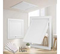 Trampilla Pladur Tapa de Registro de Aluminio, Panel de Acceso para Fontaneria Electrica, 20x20 30x30 40x40cm Puerta de Inspección de Paneles de Yeso, para Hotel, Uso en Baño(White,200x250 mm)