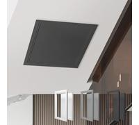 Trampilla Pladur Tapa De Registro, Puerta De Inspección Extraíble De Fácil Instalación, Puerta De Servicio Oculta, Aluminio, Construcción Robusta, Solo Para Uso En Techos(Noir,50 * 50cm)