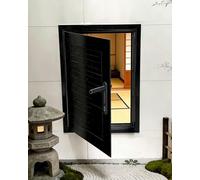 Trampilla Pladur Trampilla de Acceso Texturizada Bloqueable, Puerta Inspección para Fontanería con Recubrimiento Polvo, Panel Revisión para Cocina(Black,550x1300mm/22x51in)