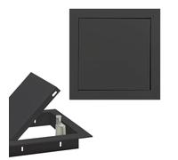 Trampilla Pladur Trampilla De Inspección Magnética, Tapa De Orificio De Revisión, Mecanismo De Cierre Magnético, Puerta De Inspección Rectangular De Aluminio Instalación Empotrada(Noir,25x35cm)