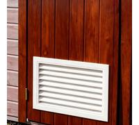 Trampilla Pladur Ventilación para Cobertizos con Filtro Extraíble, Panel de Acceso para Áticos, Cobertizos y Casitas de Juegos, Puerta de Acceso a Espacios Reducidos(WXH 55x60cm/22x24in)