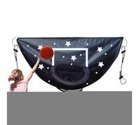 Trampolín de aro de baloncesto, juego de tablero ligero para niños, accesorios divertidos para entrenamiento de salto, patio trasero, jardín, lawn, área de juego, escuela, gimnasio, 38,58 x 19,69