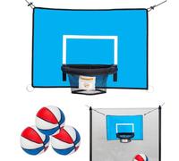 Trampolín de baloncesto, baloncesto Dunking Hoop trampolines Attachment, Fitness System, Pump Included, Easy Install for Park, Playground, Durable, Diversión, 27,17 x 18,9 pulgadas