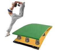 Trampolín de gimnasia junior para entrenamiento de bóveda, diseño curvado profesional resistente con resorte de acero y almohadilla de salto, base antideslizante para una práctica segura