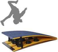 Trampolín De Gimnasia para Adultos para Entrenamiento De Salto Y Acrobacias - Modelos De 4 Y 9 Resortes, Estructura De Acero Resistente, para Práctica De Mortal hacia Atrás Y Acrobacias #2