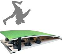 Trampolín De Gimnasia para Adultos para Entrenamiento De Salto Y Acrobacias - Modelos De 4 Y 9 Resortes, Estructura De Acero Resistente, para Práctica De Mortal hacia Atrás Y Acrobacias #4