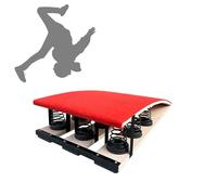 Trampolín De Gimnasia para Adultos para Entrenamiento De Salto Y Acrobacias - Modelos De 4 Y 9 Resortes, Estructura De Acero Resistente, para Práctica De Mortal hacia Atrás Y Acrobacias #1