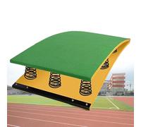 Trampolín de gimnasia para niños, tabla de resorte curvada resistente con resorte de acero y almohadilla de salto para bóveda y trampolín en el hogar