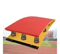 Trampolín de gimnasia para niños, tabla de resorte curvada resistente con resorte de acero y almohadilla de salto para bóveda y trampolín en el hogar