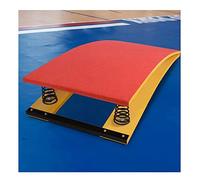 Trampolín De Gimnasia para Niños Y Principiantes, Equipo De Asistencia Sprot - 2 Resortes De Acero - Rodamiento De 40/55 Kg, con Alfombra Antideslizante, Familia (Color : Rosso, Size : 40x60cm)