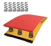 Trampolín de Gimnasia, Tablero de Resorte Curvo Profesional Resistente, trampolín de Asistencia de Gimnasia para la Escuela, Pista y Campo (tamaño: 9 resortes/120 cm/47,24 Pulgadas, Color: Verde)