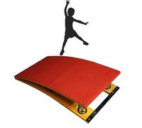 Trampolín De Gimnasia, Trampolín De Gimnasia De Cuatro Resortes Incorporado, Trampolín De Bóveda De Caballo Pesado, Tablero De Asistencia De Salto Voltereta De Entrenamiento Deportivo(Color:Rojo)